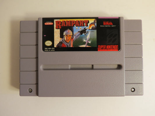 Rampart Super Nintendo SNES Game
