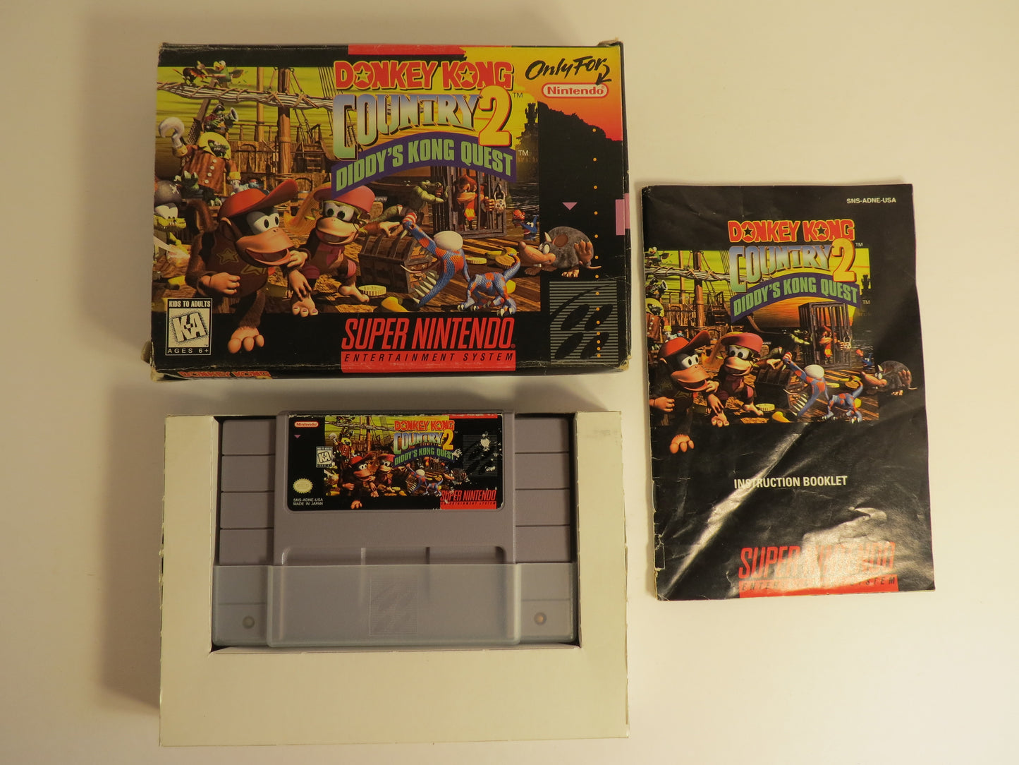 Donkey Kong Country 2: Diddy's Kong Quest CIB Super Nintendo SNES Game CIB