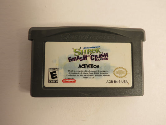Shrek Smash n' Crash Racing Nintendo GBA Gameboy Advance Game