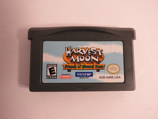 Harvest Moon Friends of Mineral Town Nintendo GBA Gameboy Advance Game