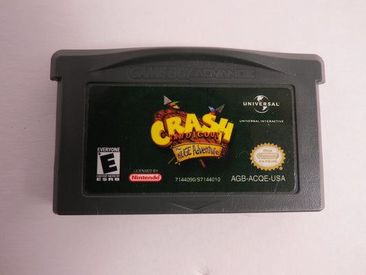Crash Bandicoot the Huge Adventure Nintendo GBA Gameboy Advance Game
