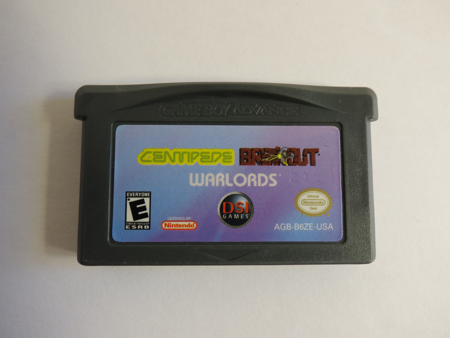 Centipede Breakout Warlords Nintendo GBA Gameboy Advance Game