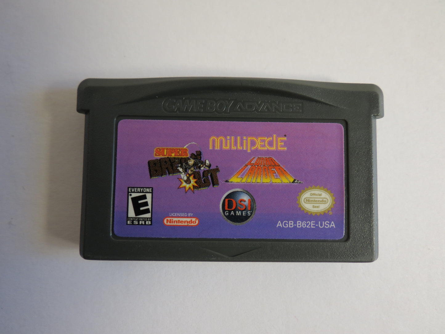 Millipede Super Break Out Lunar Lander Nintendo GBA Gameboy Advance Game