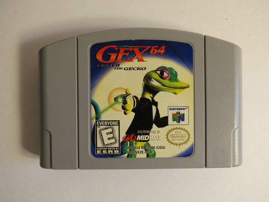 Gex 64 Enter the Gecko Nintendo 64 Game N64