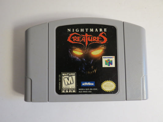 Nightmare Creatures Nintendo 64 Game N64