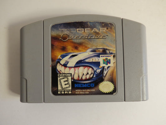 Top Gear Overdrive Nintendo 64 Game N64