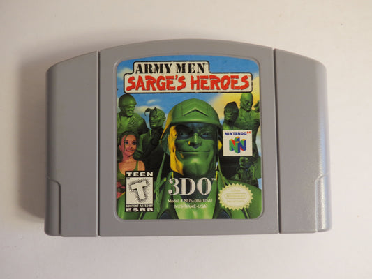 Army Men Sarge's Heroes Nintendo 64 Game N64
