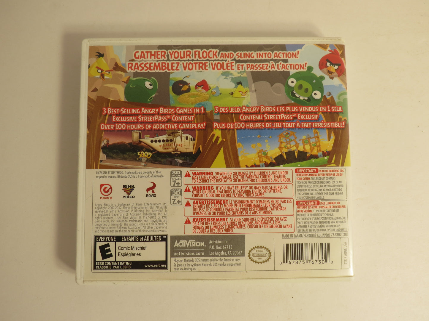 Angry Birds Trilogy Nintendo 3DS Game CIB