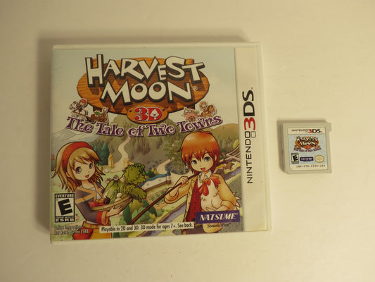Harvest Moon 3D The Tale of Two Towns Nintendo 3DS Game CB