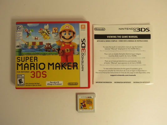 Super Mario Maker 3DS Nintendo 3DS Game CB