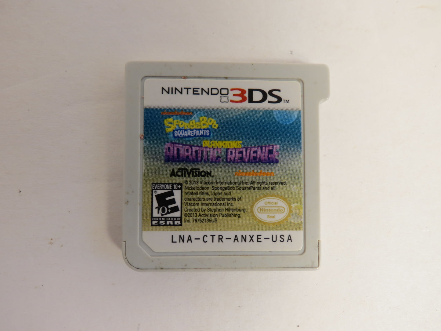 Spongebob Squarepants Plankton's Robotic Revenge Nintendo 3DS Game CB