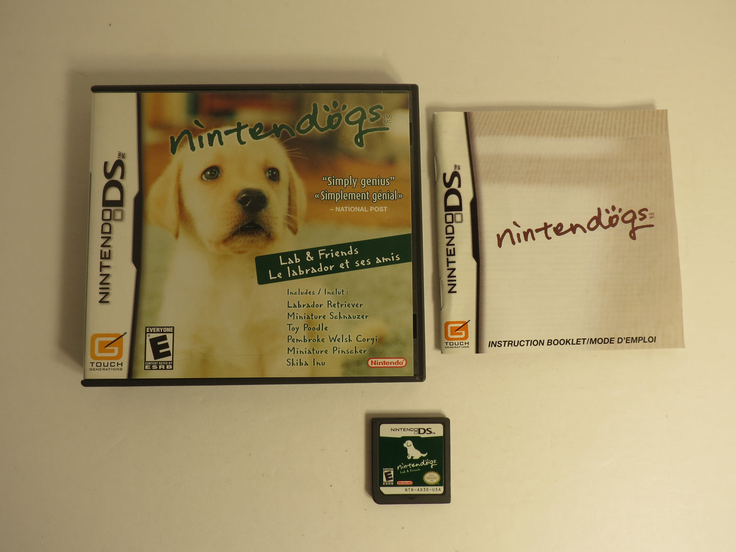 Nintendogs Lab & Friends Nintendo DS Game CIB