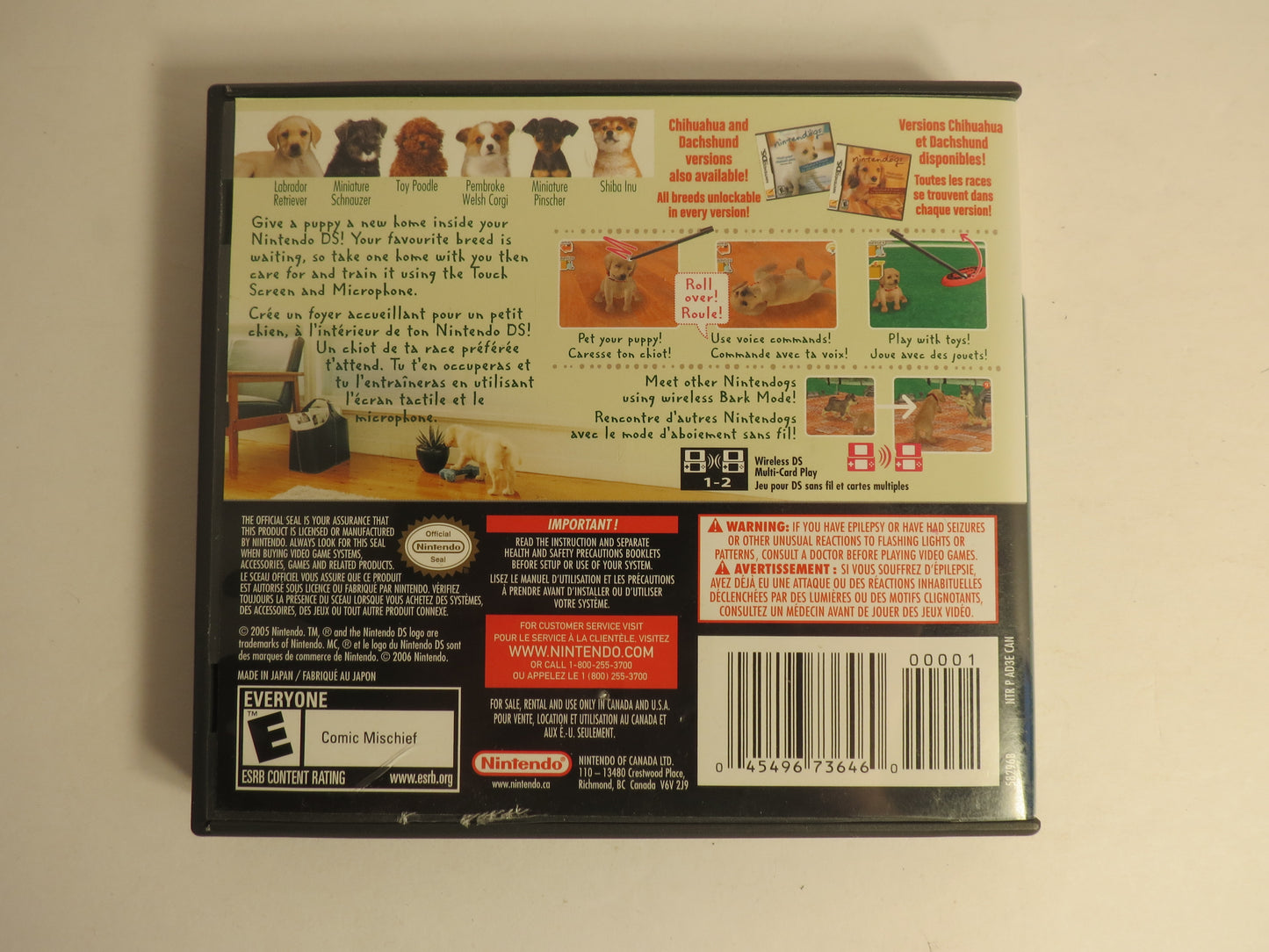 Nintendogs Lab & Friends Nintendo DS Game CIB