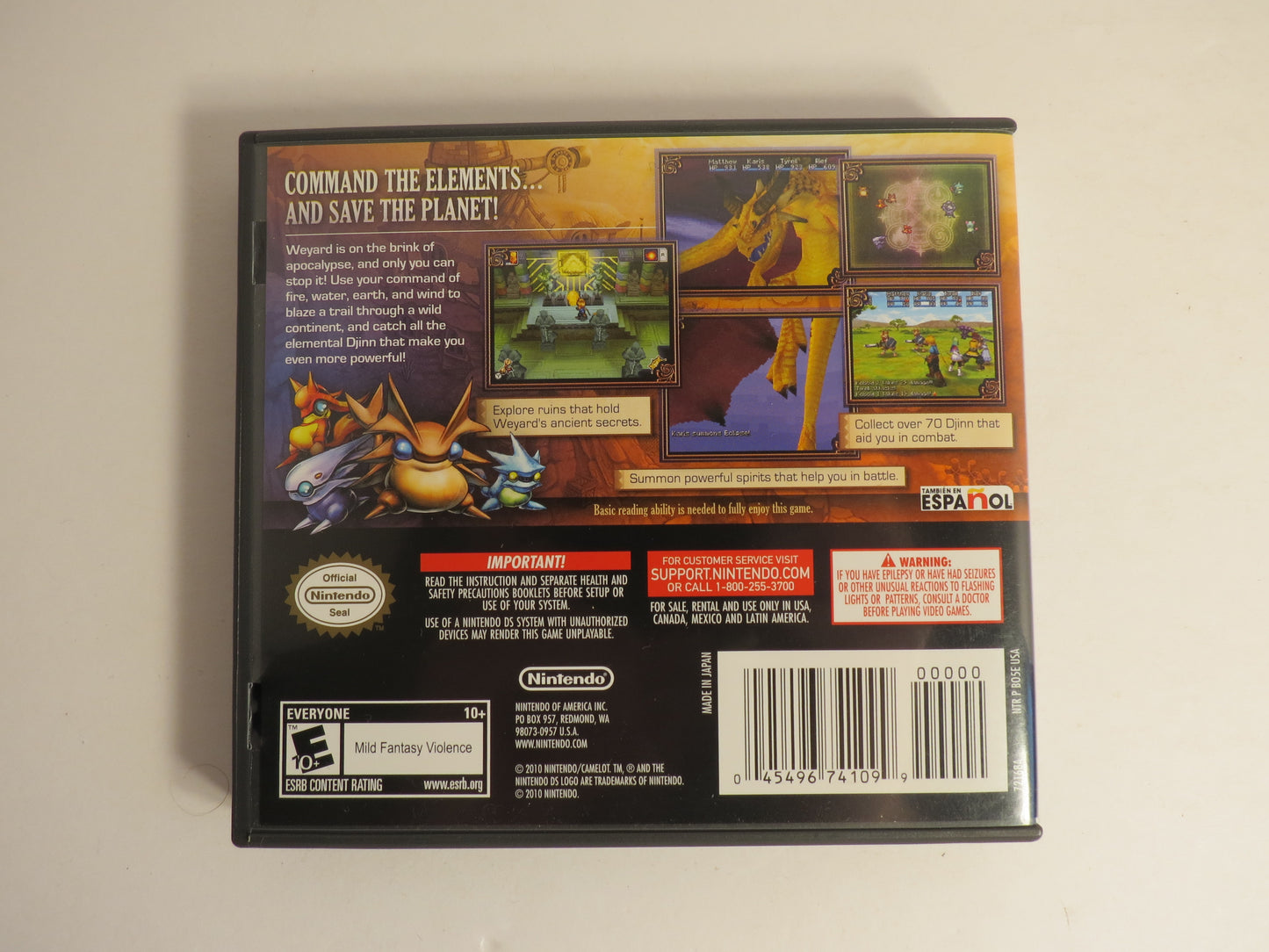 Golden Sun Dark Dawn DS Nintendo DS Game CIB