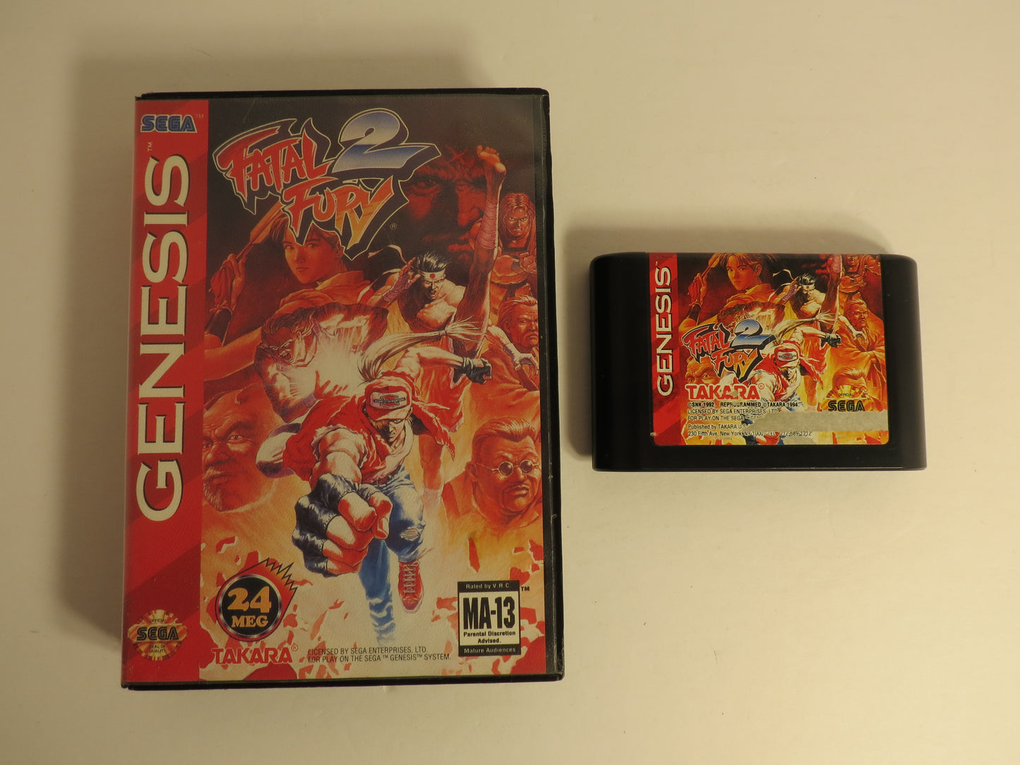 Fatal Fury 2  Sega Genesis Game CB