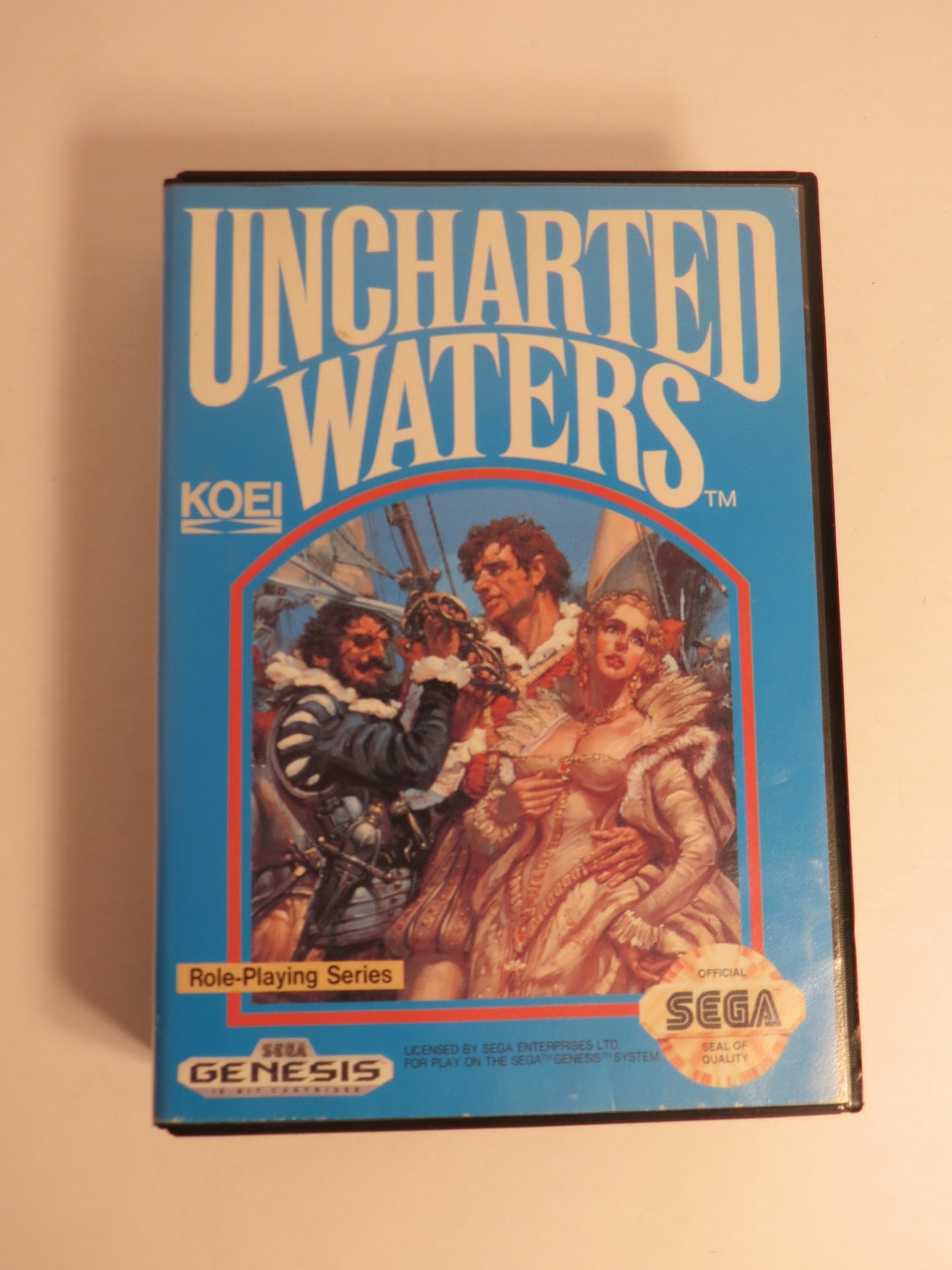 Uncharted Waters Sega Genesis Game CB