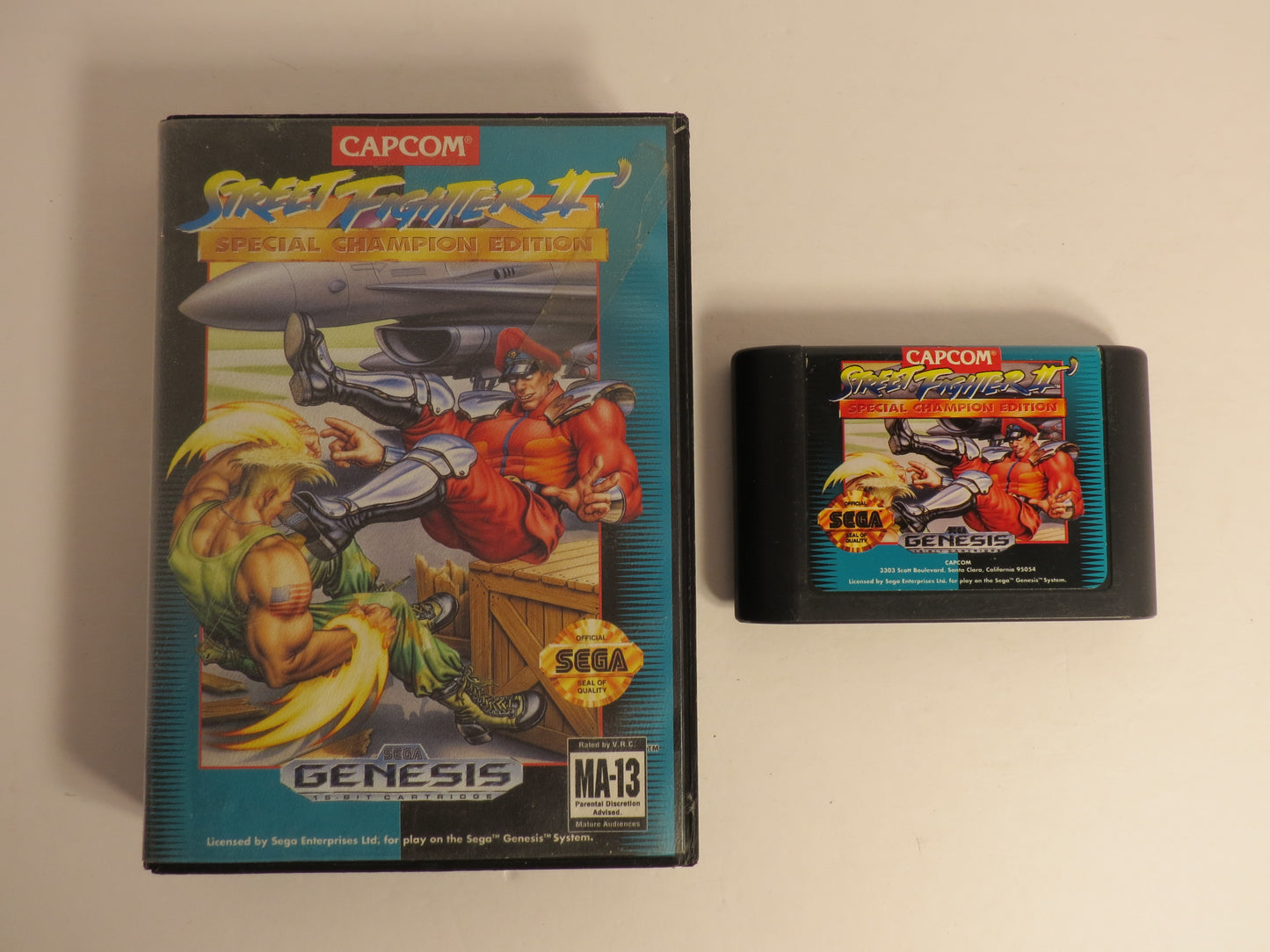 Street Fighter II Special Champion Edition Sega Genesis Game CB