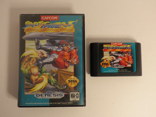 Street Fighter II Special Champion Edition Sega Genesis Game CB