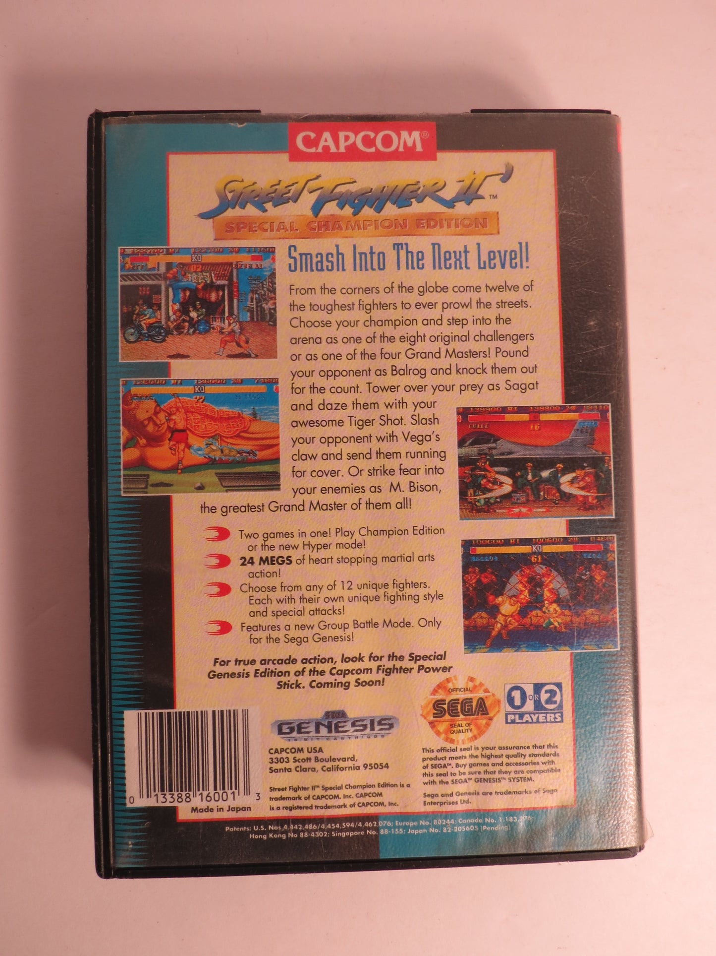 Street Fighter II Special Champion Edition Sega Genesis Game CB