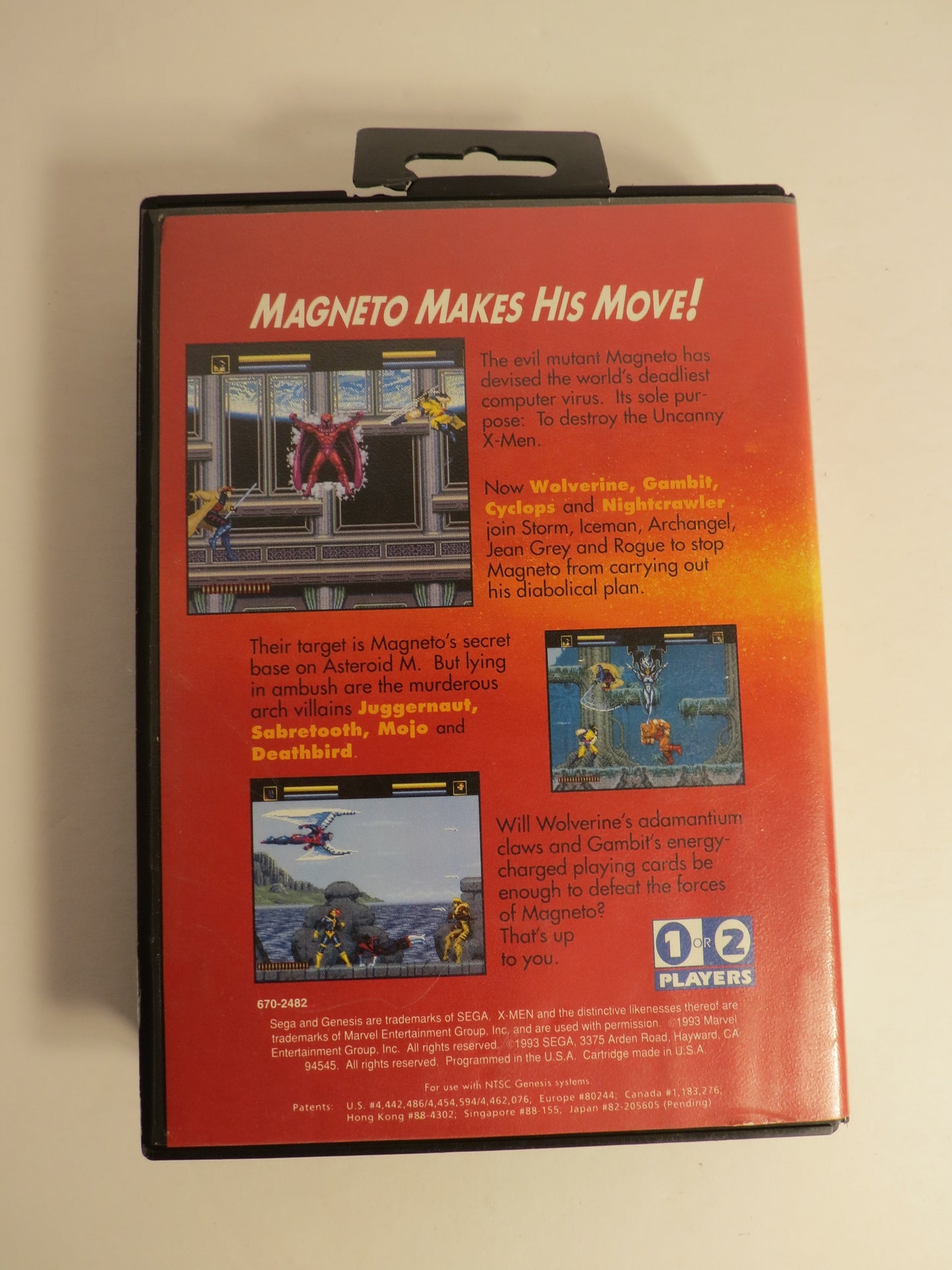X-Men Sega Genesis Game CB