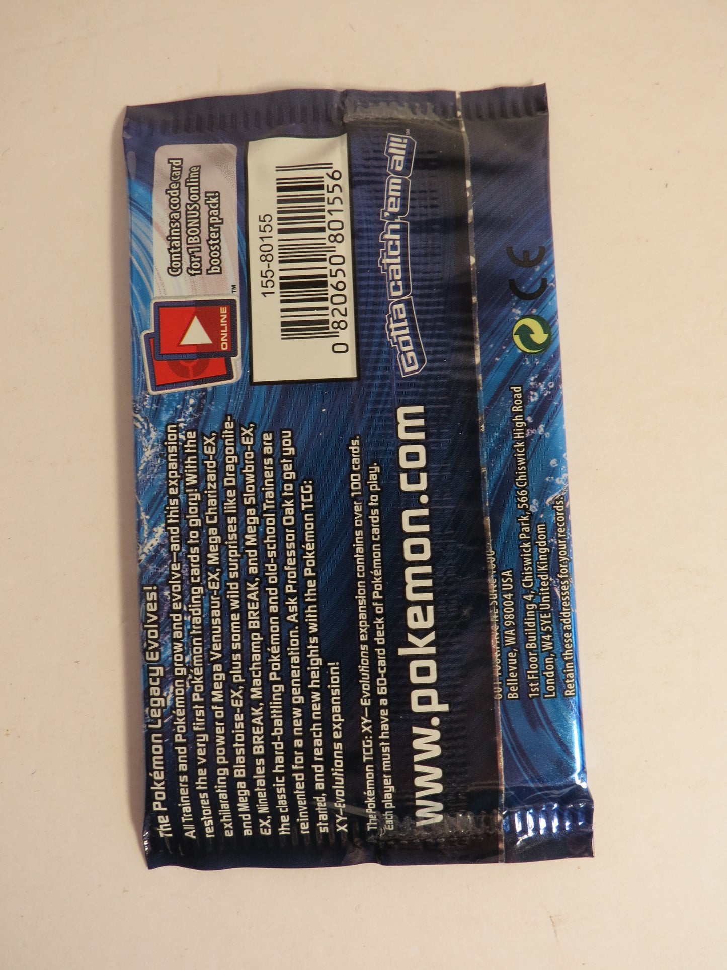 XY Evolutions Pokemon Booster Pack Sealed