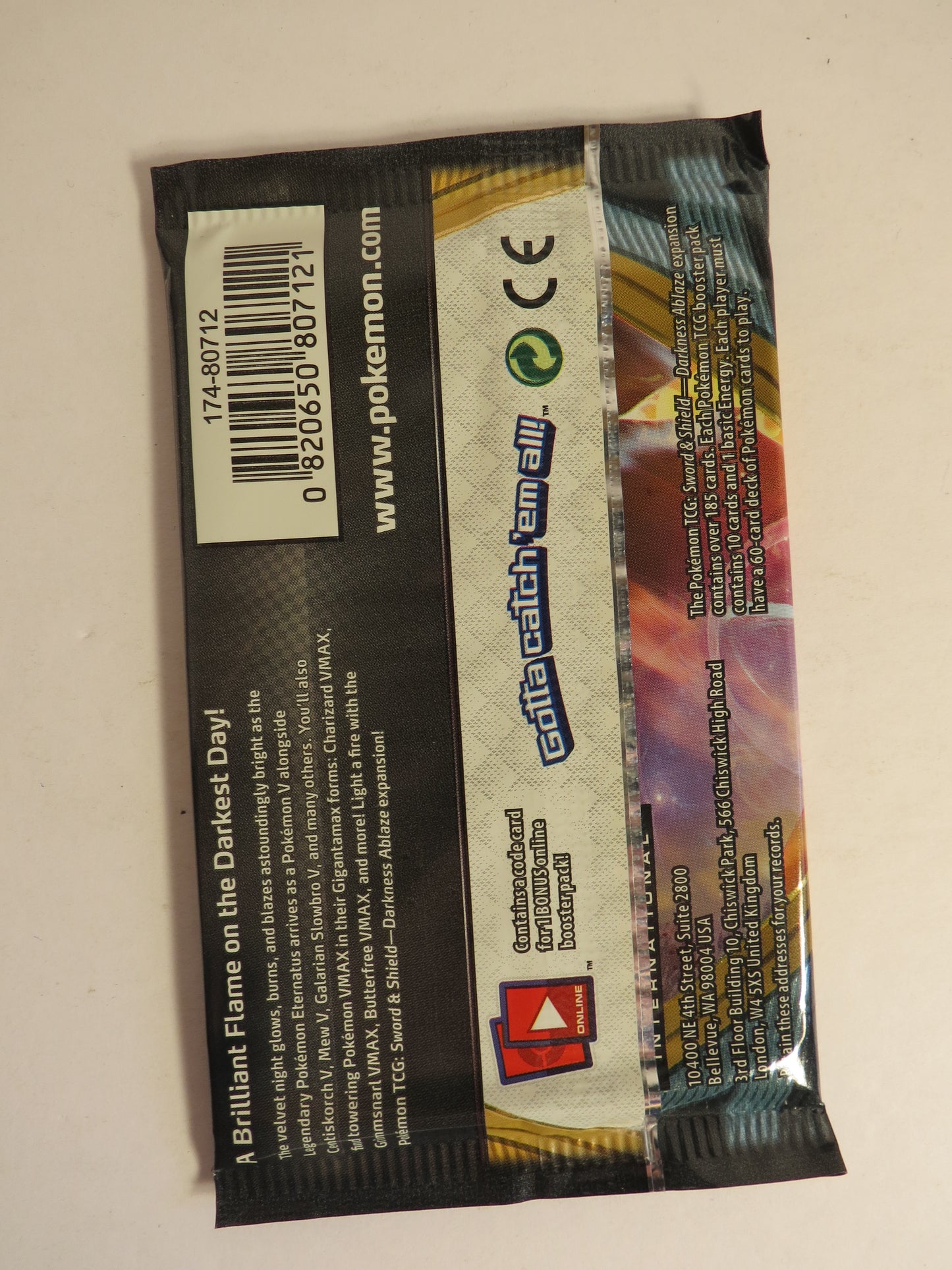 Sword & Shield Darkness Ablaze Pokemon Booster Pack Sealed