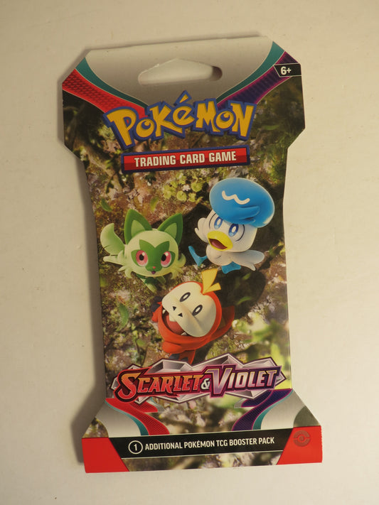 Scarlet & Violet Base Pokemon Sleeved Booster Pack Sealed