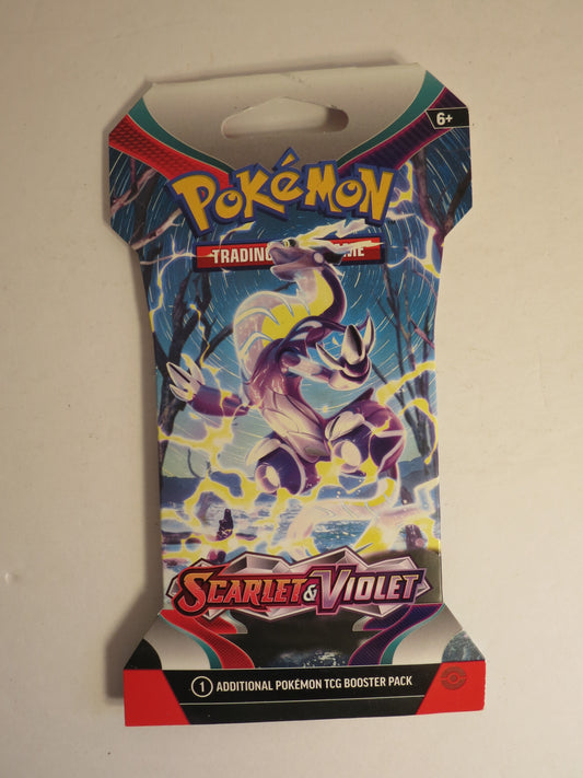 Scarlet & Violet Base Pokemon Sleeved Booster Pack Sealed