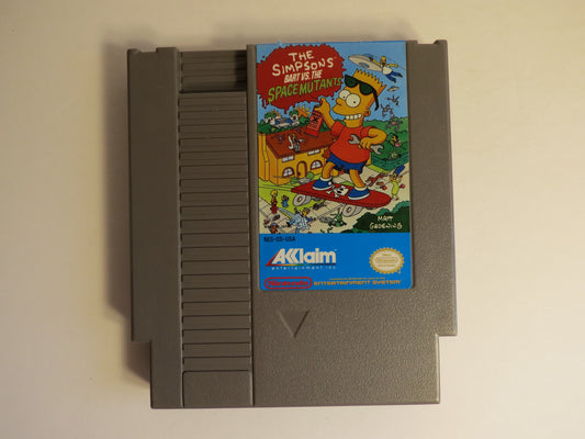 The Simpsons Bart VS the Space Mutants Nintendo NES Game