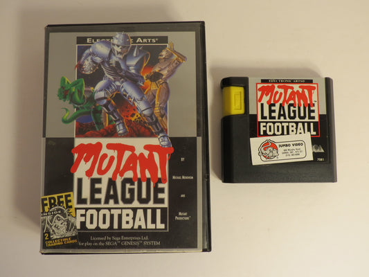 Mutant Legaue Football Sega Genesis Game CB
