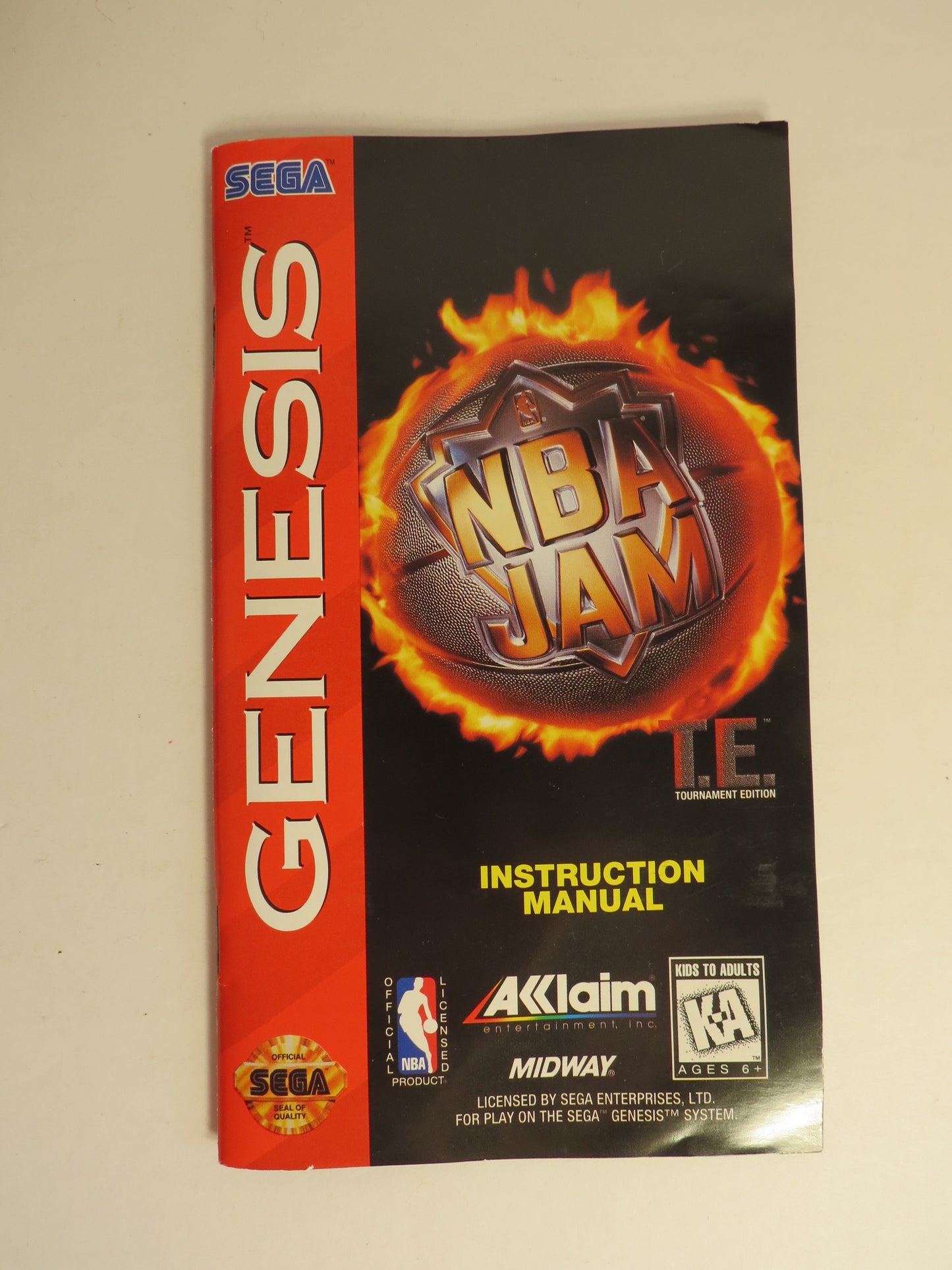 NBA Jam T.E. Tournament Edition Sega Genesis Game