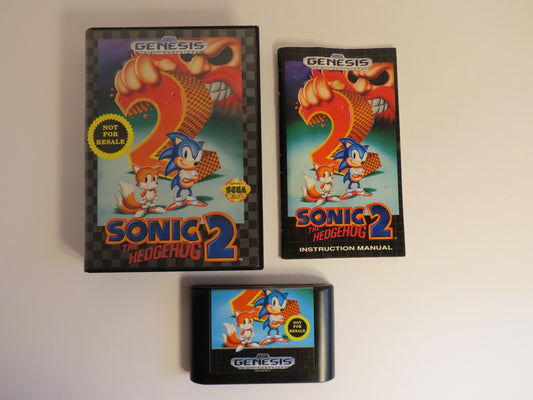 Sonic the Hedgehog 2 NFR Sega Genesis Game CIB