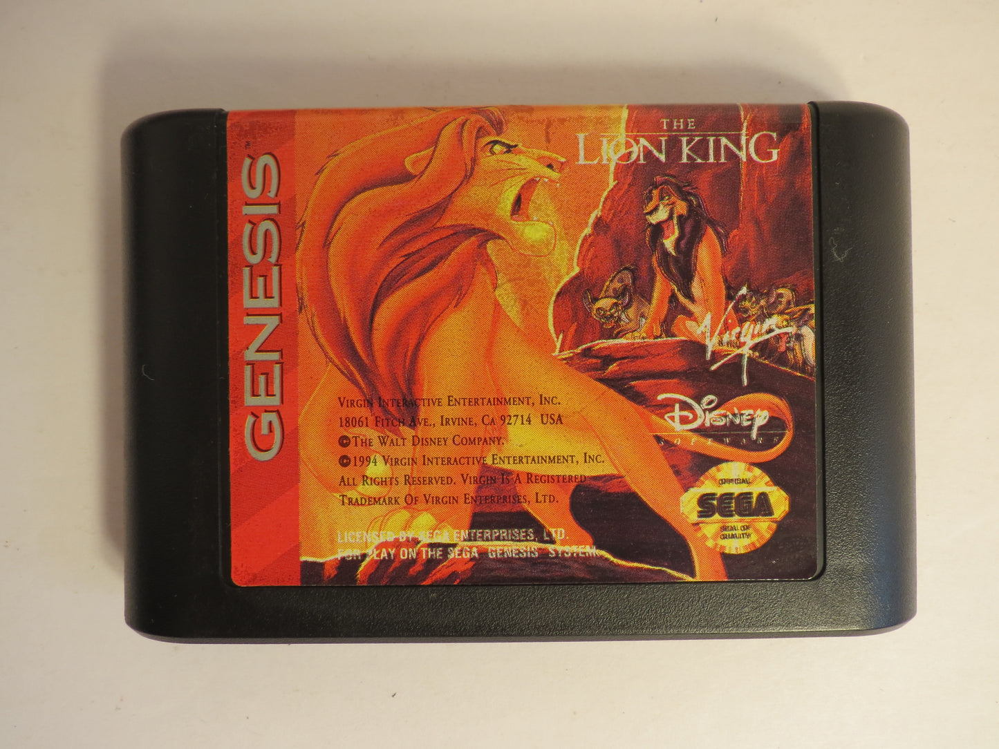 The Lion King Sega Genesis Game CB