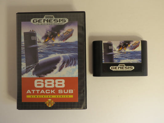 688 Attack Sub Template Sega Genesis Game CB