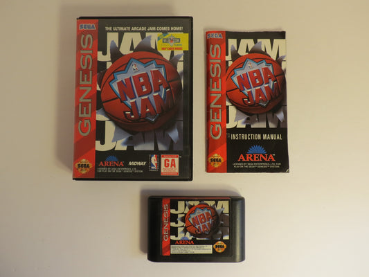 NBA Jam Sega Genesis Game CIB