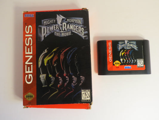 Mighty Morphin Power Rangers the Movie Cardboard Sega Genesis Game CB