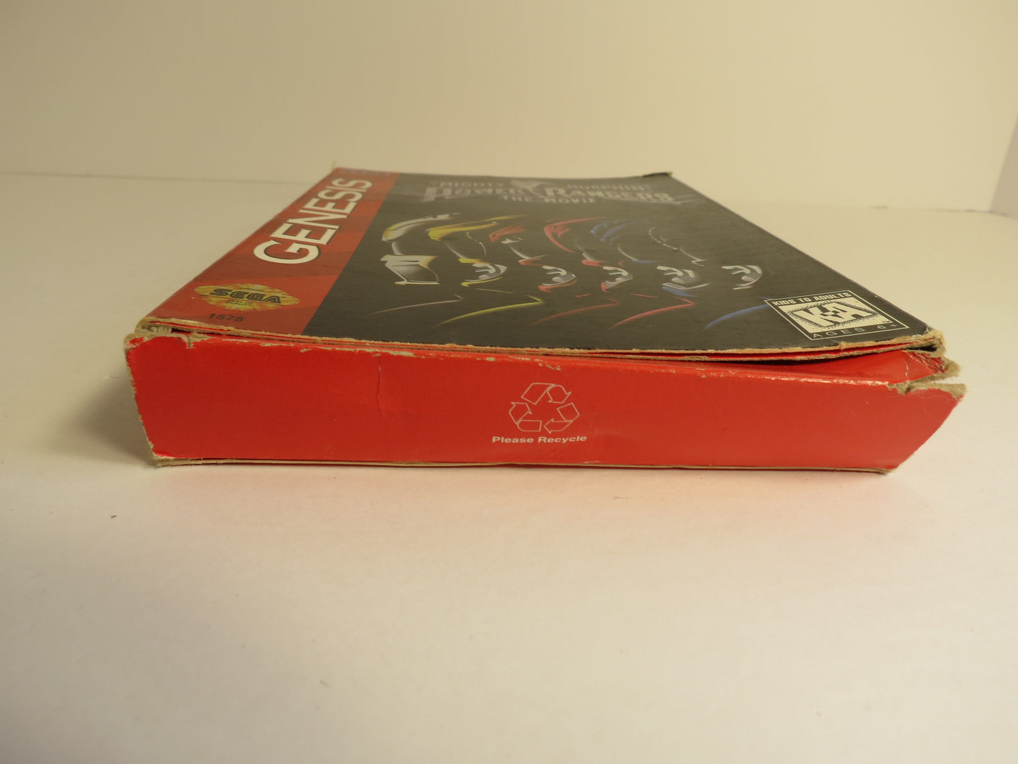 Mighty Morphin Power Rangers the Movie Cardboard Sega Genesis Game CB