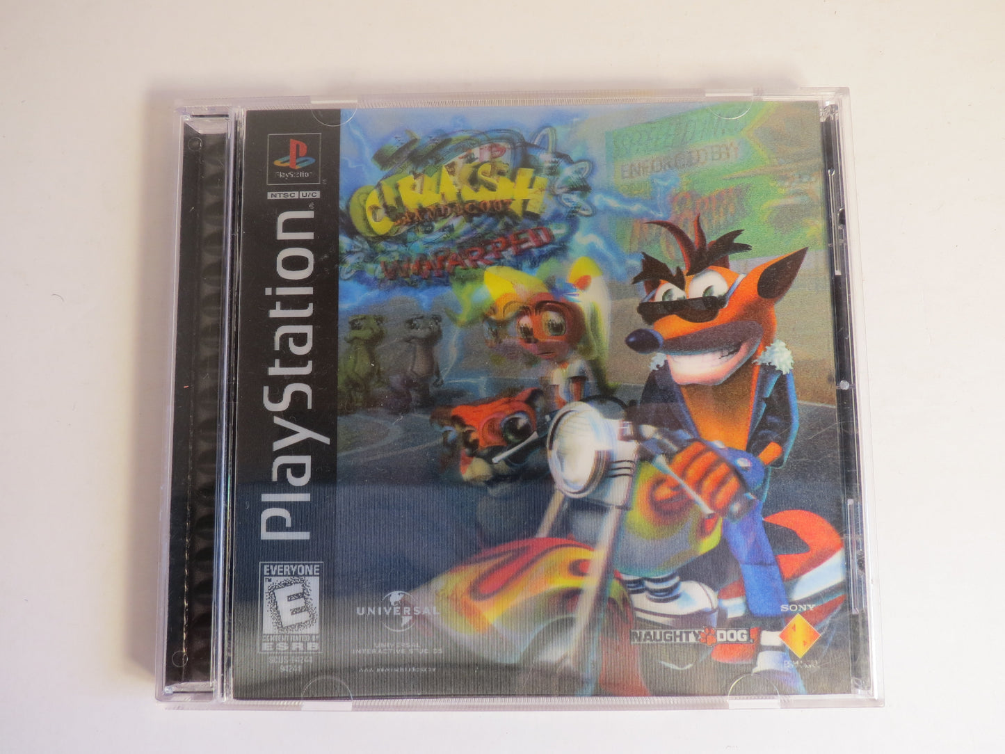 Crash Bandicoot Warped Lenticular Cover Playstation 1 PS1 Game CIB