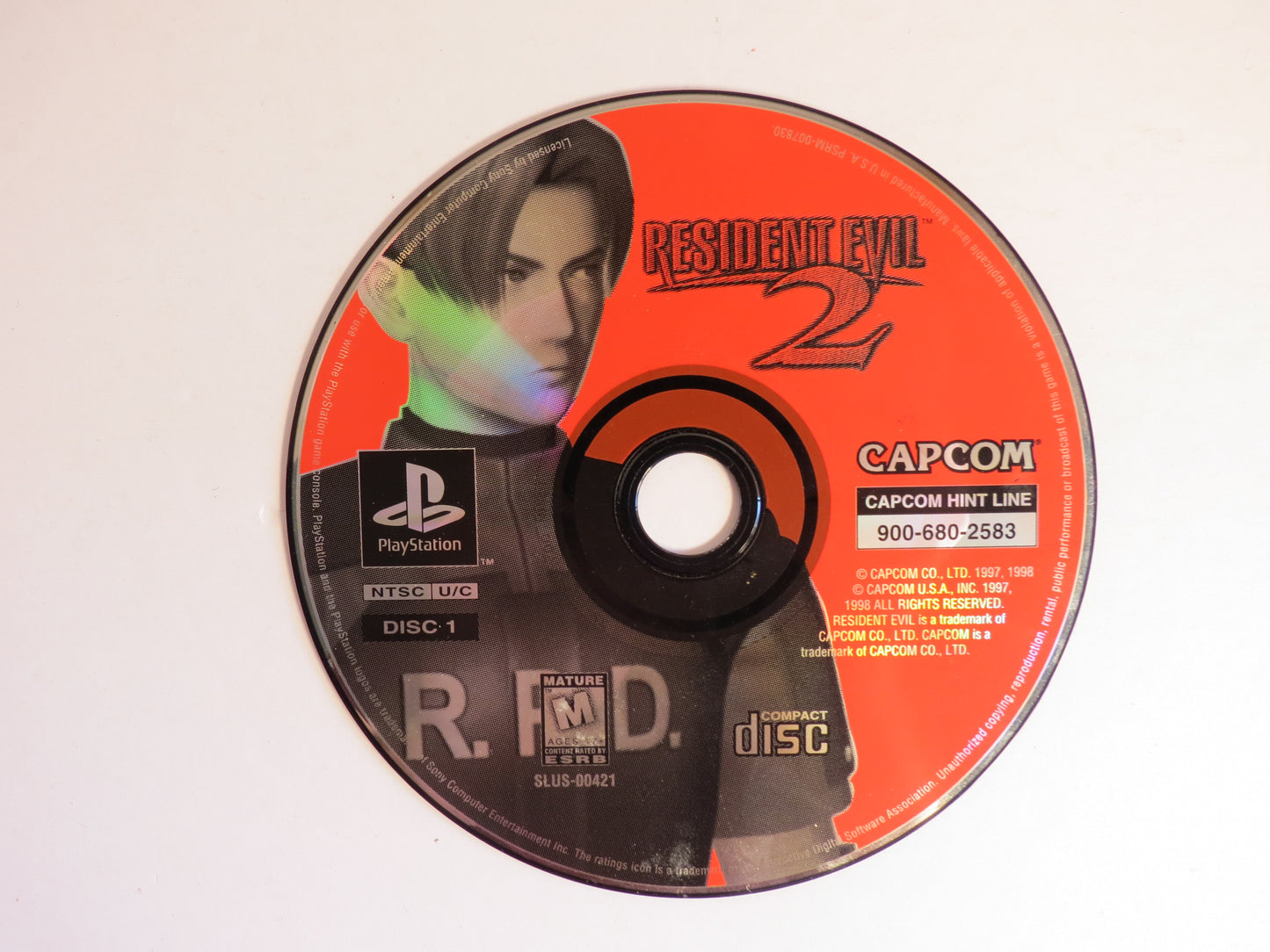 Resident Evil 2 Playstation 1 PS1 Game CB