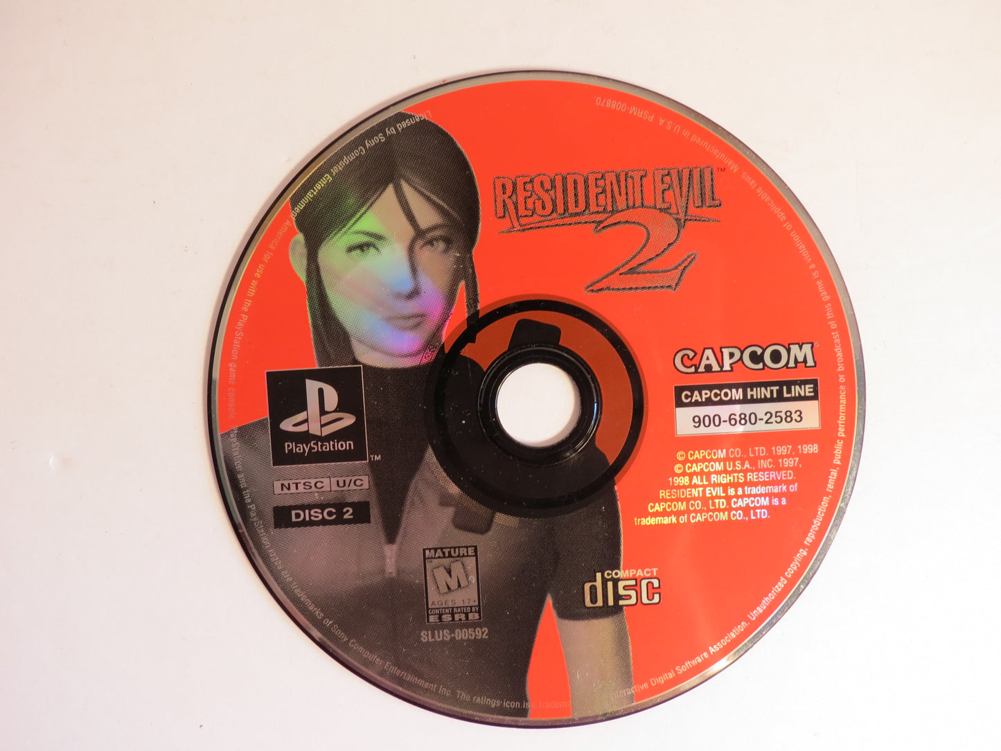 Resident Evil 2 Playstation 1 PS1 Game CB