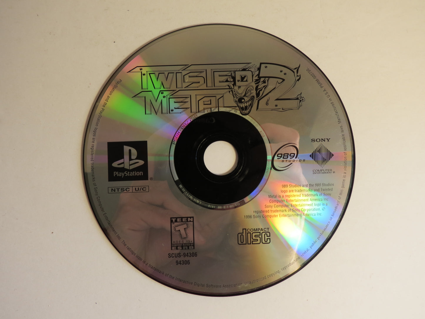 Twisted Metal 2 GH Playstation 1 PS1 Game CIB