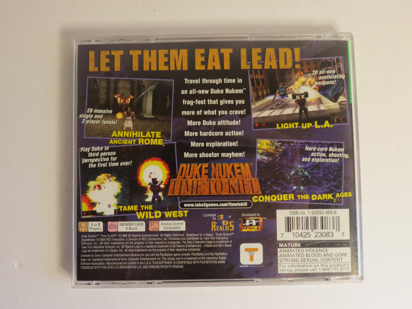 Duke Nukem Time to Kill GH Playstation 1 PS1 Game CIB