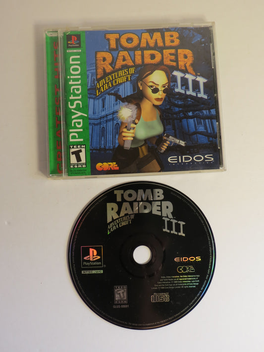 Tomb Raider III Adventures of Lara Croft GH Playstation 1 PS1 Game CIB