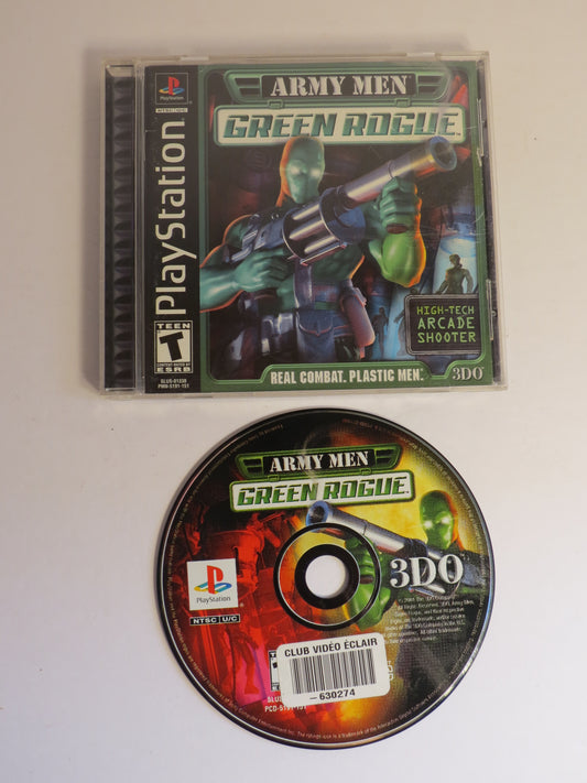Army Men Green Rogue Playstation 1 PS1 Game CIB