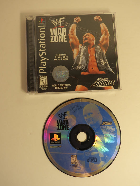 WWF War Zone Playstation 1 PS1 Game CIB