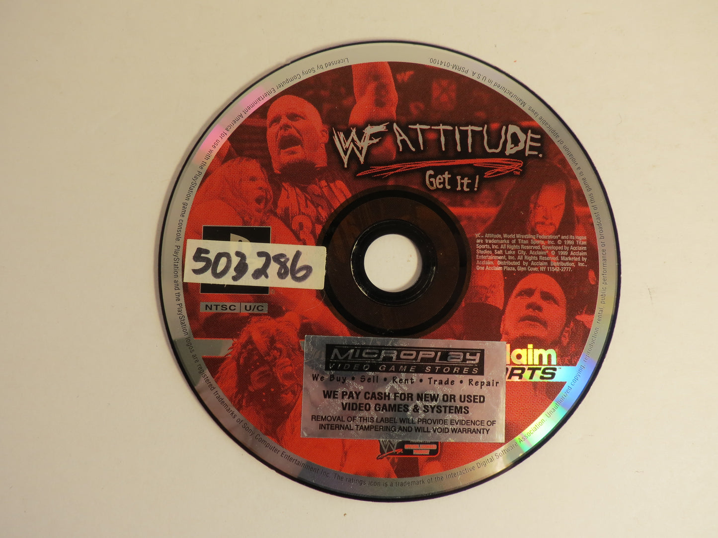 WWF Attitude Playstation 1 PS1 Game CIB