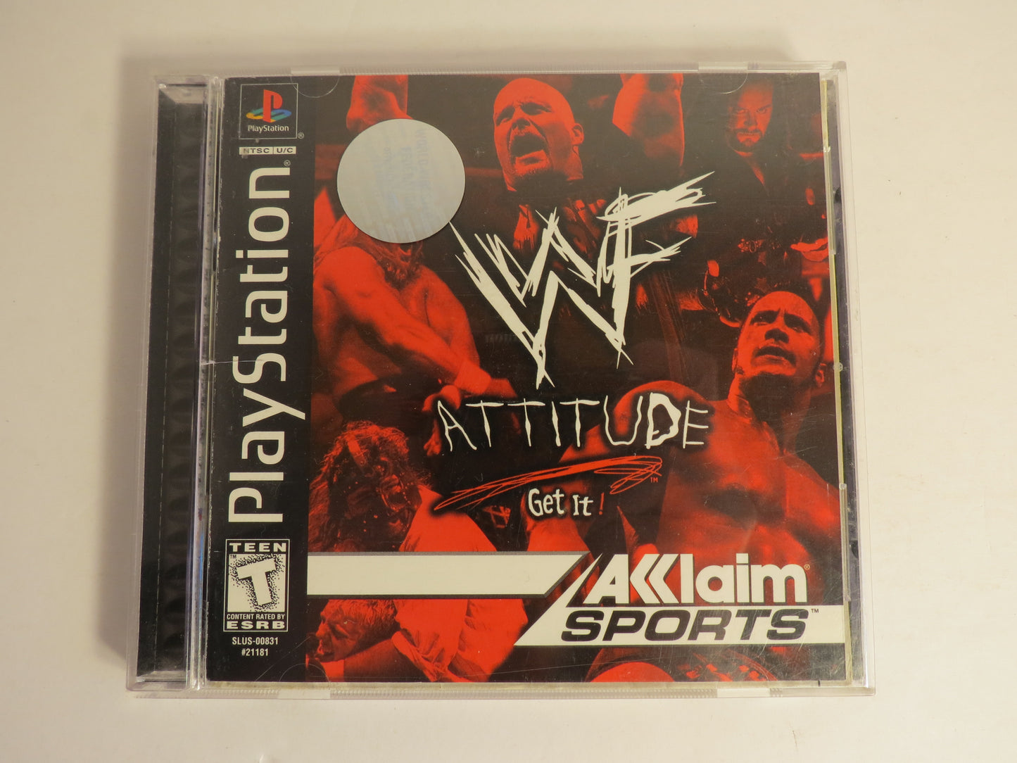 WWF Attitude Playstation 1 PS1 Game CIB