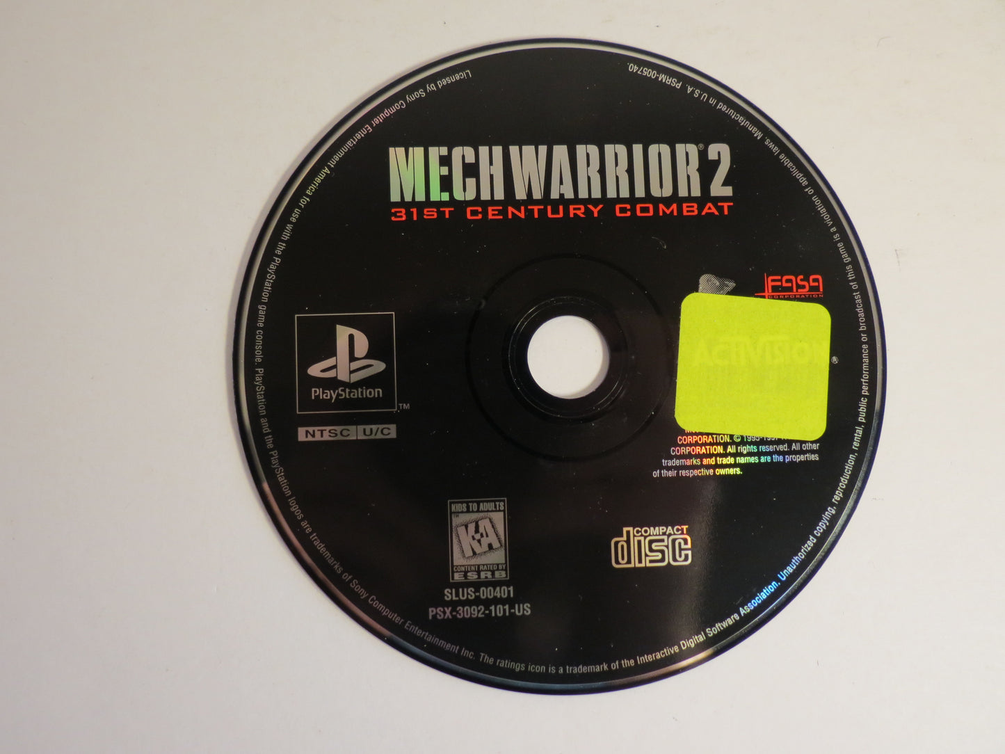 Mechwarrior 2 Playstation 1 PS1 Game CIB