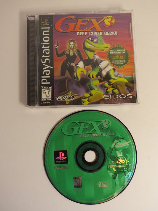 Gex 3 Deep Cover Gecko Playstation 1 PS1 Game CIB