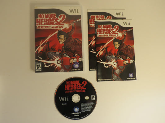 No More Heroes 2 Desperate Struggle Nintendo Wii Game CIB